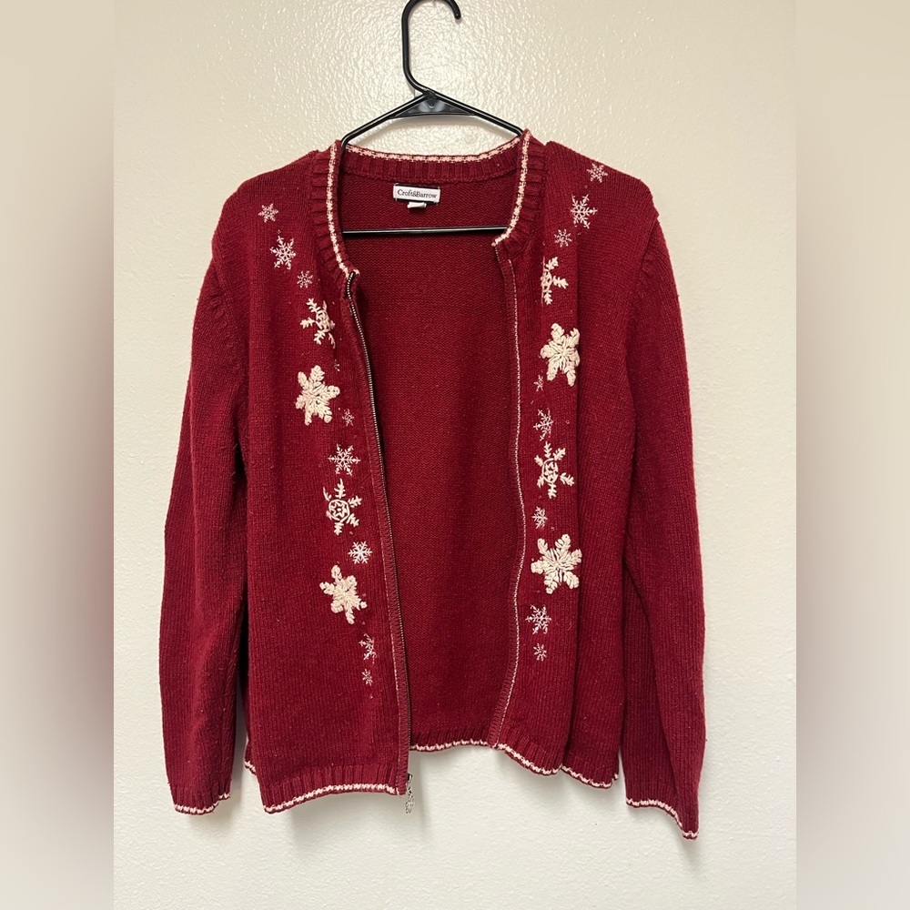 Croft & Barrow zip down sweater